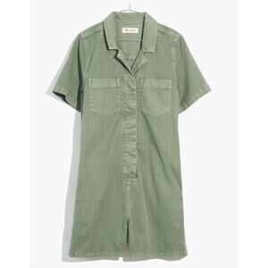 Madewell Coverall Shorts Romper Jumpsuit Green Utility Suit One piece XL